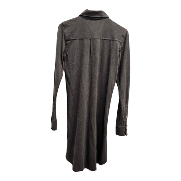 NWT Faherty Seasons Knit Long Sleeve Organic Cotton Shirt Dress Lagenlook Sz XS - Picture 11 of 16